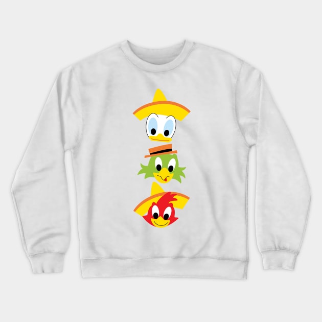 The Three Caballeros Crewneck Sweatshirt by Vicener